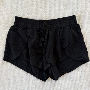 aerie black tulip shorts